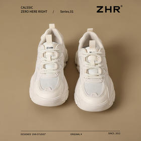 ZHR厚底老爹鞋女6cm增高春季新款透气舒适运动鞋百搭潮流休闲鞋女
