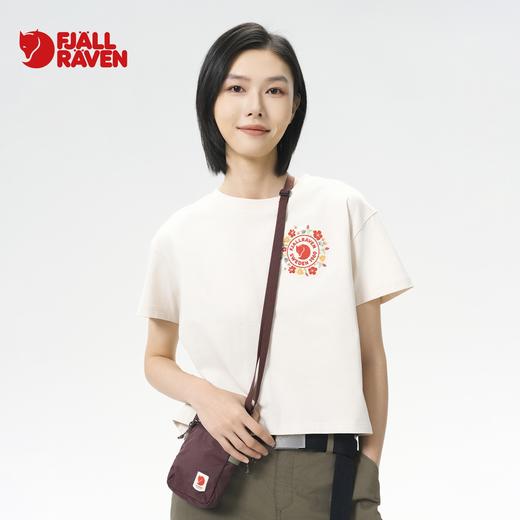 北极狐 女士户外短袖T恤 2025春夏新款短款宽松全棉上衣 14600213 商品图0