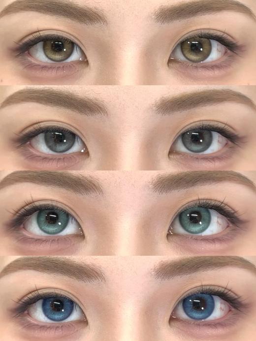 loveiikira 海岛微光/挪威森林/青莲雨梦/幻金流光/蓝雪贵族/萤火之森/薄雾玫瑰 14.2mm 半年抛 非离子 蓝绿棕灰 商品图1