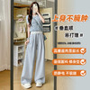 夏季新品【小恶魔 12色休闲山本女裤】新款慵懒风 垂感山本裤 肌理感阔腿裤 韩版高腰奶芙休闲版 商品缩略图3
