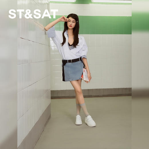 星期六休闲百搭松糕厚底板鞋SSD1112S04 商品图3