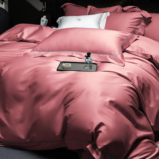 自然醒百支锦棉四件套100支新疆长绒棉全棉纯棉床单被套纯色轻奢高级感礼盒装KY 商品图3