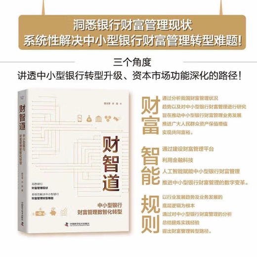 财智道：中小型银行财富管理数智化转型（精装典藏版） 商品图0