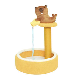 噗扑实验室  许愿池土拨鼠柱立式猫抓板猫爬架