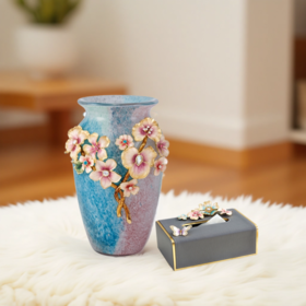 【彼达思】罗比罗丹锦上添花花瓶纸巾盒组合