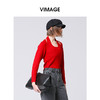 VIMAGE纬漫纪时修身显瘦设计感露背小性感针织衫秋冬新款V2201809 商品缩略图2