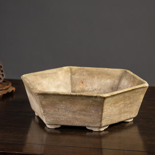 清 太湖石六角赏盆 商品图4