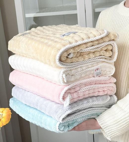 心选丨雅鹿·速干7A级抗菌 绒毛浴巾+毛巾组合装 商品图2