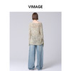 VIMAGE纬漫纪宽松慵懒气质毛衣针织衫2025春季新款V2301920 商品缩略图4