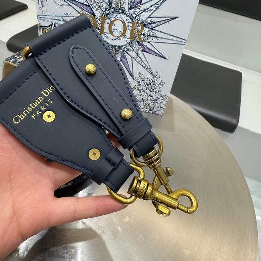 配盒子Dior升级版面料 迪澳了刺绣老花马鞍包 商品图7