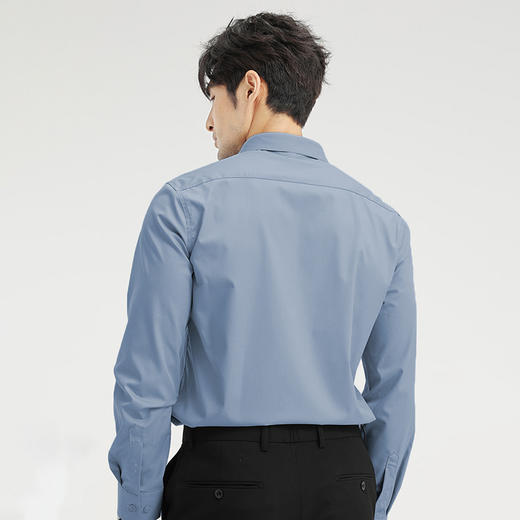 SIMU秋季轻奢免烫衬衫 | 经典版型 穿着舒适 挺括有型 商务休闲两不误 易打理抗皱衬衫 商品图4