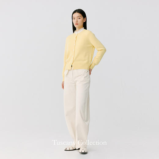 东黎 • 托斯卡纳系列—月亮裤 女士左斜三醋酸牛仔裤 4B07 商品图1