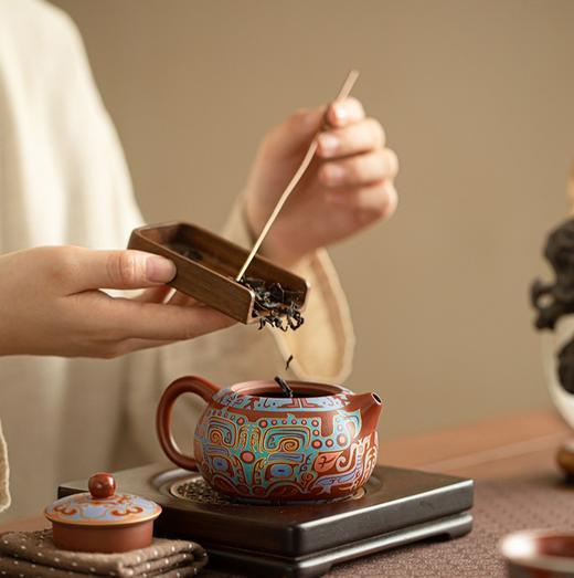 【2件-20】聚陶堂 非遗大师郑文强鎏银茶具套装系列 茶杯茶壶 礼盒装 72小时发 商品图5