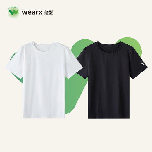 福利秒！【40支新疆棉 久洗不掉色防泼水 防干污】完型情侣款防污T恤 透气吸汗有弹性 商品图3