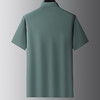 【冰丝】【DZP】大依优型大码短袖POLO衫运动翻领大码夏季商务冰丝弹力上衣休闲半袖体恤男士 商品缩略图3