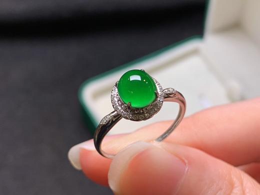 蛋面翡翠戒指 商品图4