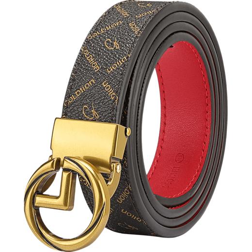 6923279421168 金利来goldlion 【菱形印花】女士皮带女士腰带板扣女皮带 商品图0