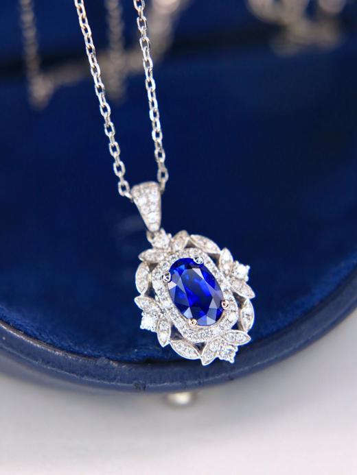 1.31ct刻面蓝宝石吊坠 商品图2