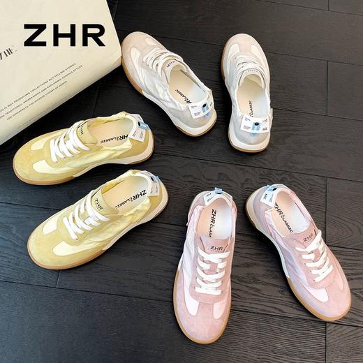 ZHR则则透气小白鞋女内增高百搭休闲运动鞋女德训鞋2024新款秋季 商品图9