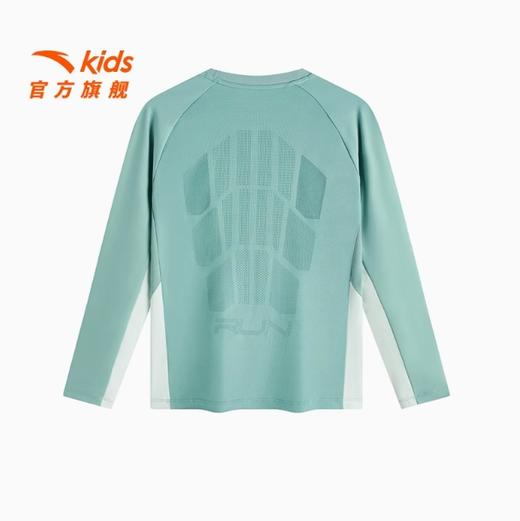 安踏儿童男大童针织长袖衫2025夏季新款透气舒适中大童速干长T恤352525402 商品图2