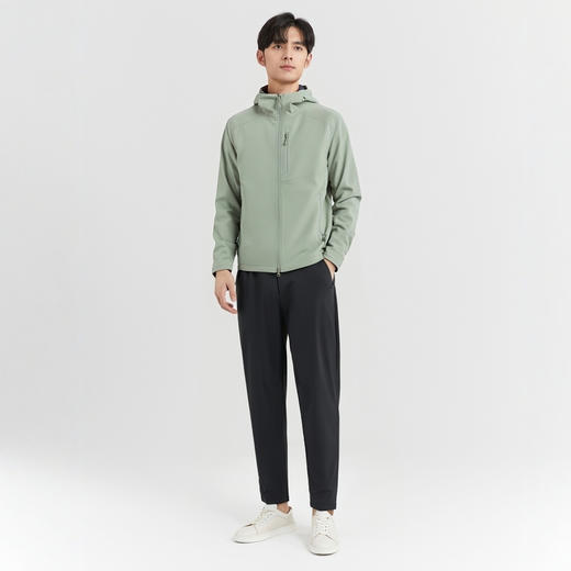 圣得西男士上衣2025年春季新款休闲时尚弹力防风连帽夹克外套男款2512932086 商品图4