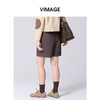 VIMAGE纬漫纪秋季新款时尚休闲通勤百搭直筒显瘦西装短裤V2005605 商品缩略图4