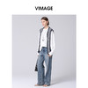 VIMAGE纬漫纪秋季新款高腰直筒休闲时尚显瘦牛仔裤V2205814 商品缩略图1