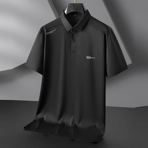 【冰丝】【DWN】大依优型大码男装短袖POLO衫T恤加肥加大宽松休闲冰丝打底夏季胖子男士上衣 商品图1