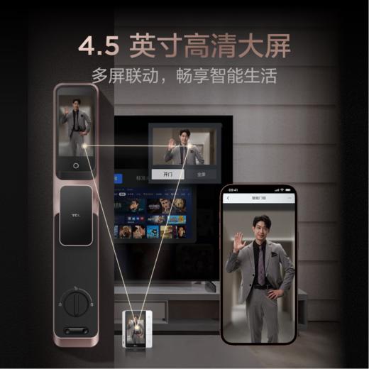 TCL3D人脸识别猫眼锁指纹锁智能锁智能门锁密码锁家用电子锁K7GPlus 商品图3