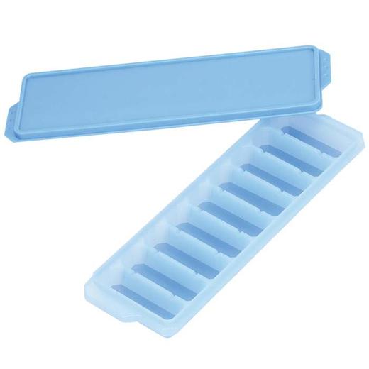 日本进口珍珠金属易取出制冰盒长条冰块款蓝色（带盖） 商品图0