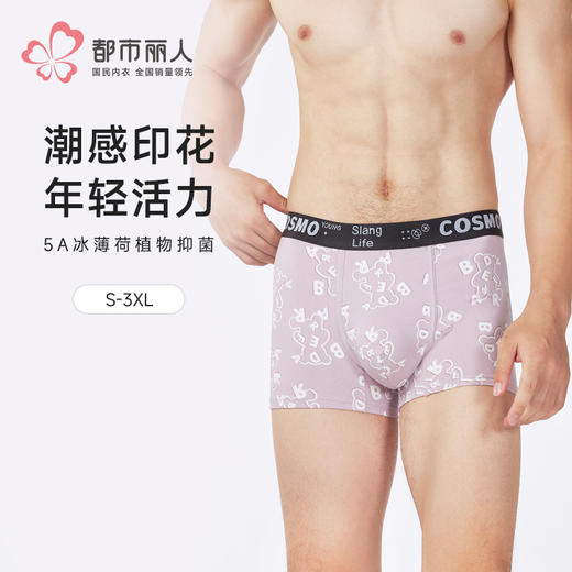 都市丽人潮流时尚棉平角50S棉拉架平角裤FKHC10 商品图0