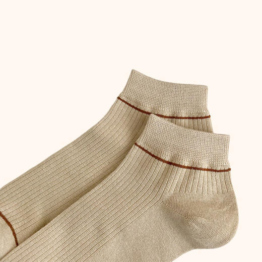 【男士简约细线短袜】男士夏季袜子精梳棉男袜四季短袜运动休闲棉质船袜 商品图3