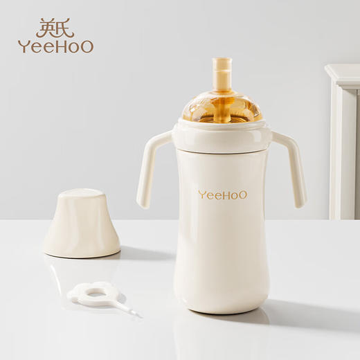 英氏（YEEHOO）婴幼儿保温杯宝宝水杯保温奶瓶儿童吸管杯学饮一岁小月龄外出 小月龄保温学饮杯【6月+】 商品图0