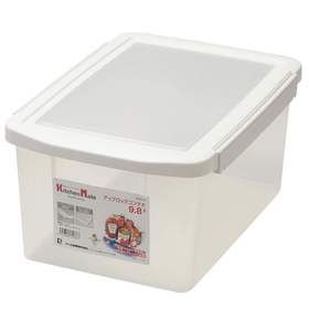 日本进口珍珠金属厨房储物箱9.8L