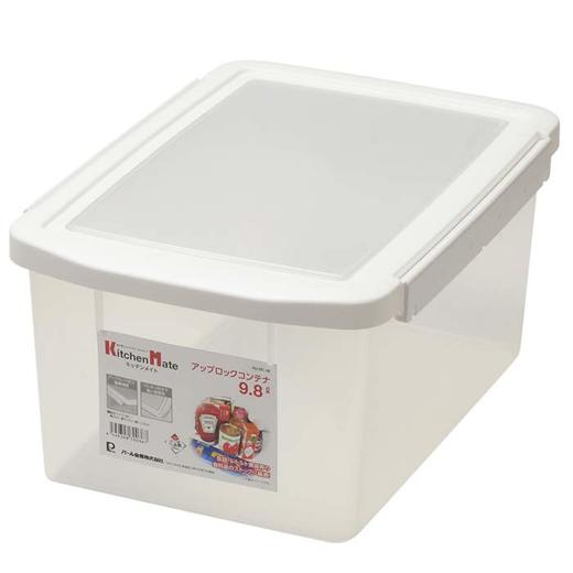 日本进口珍珠金属厨房储物箱9.8L 商品图0