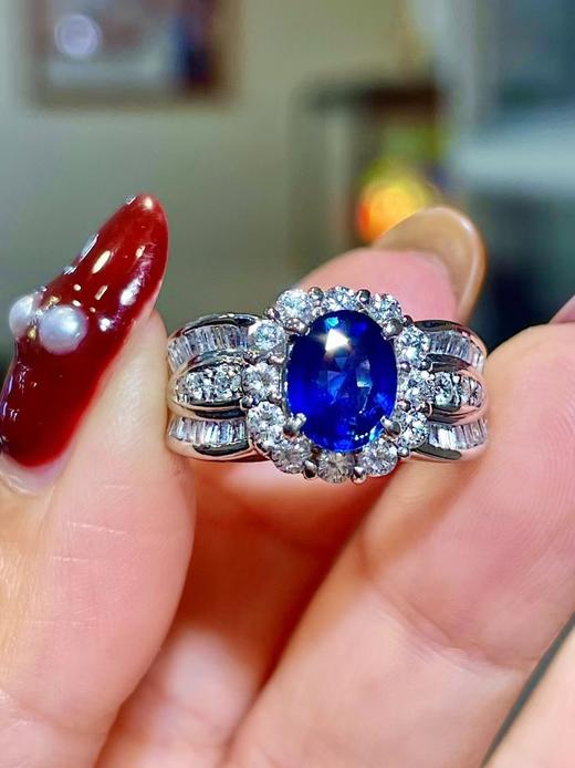 1.76ct刻面蓝宝石戒指 商品图0