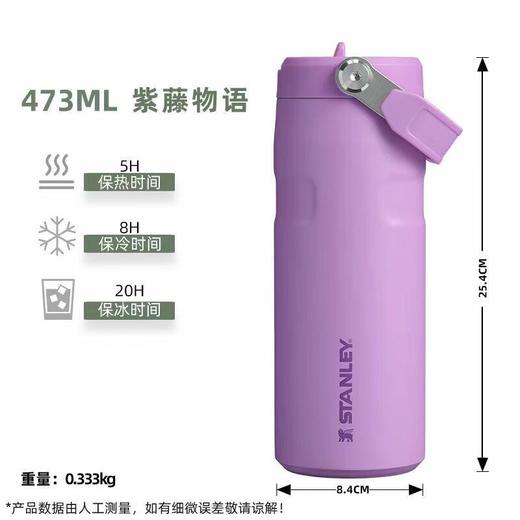 Stanley不锈钢折叠吸管杯 473ml 商品图4
