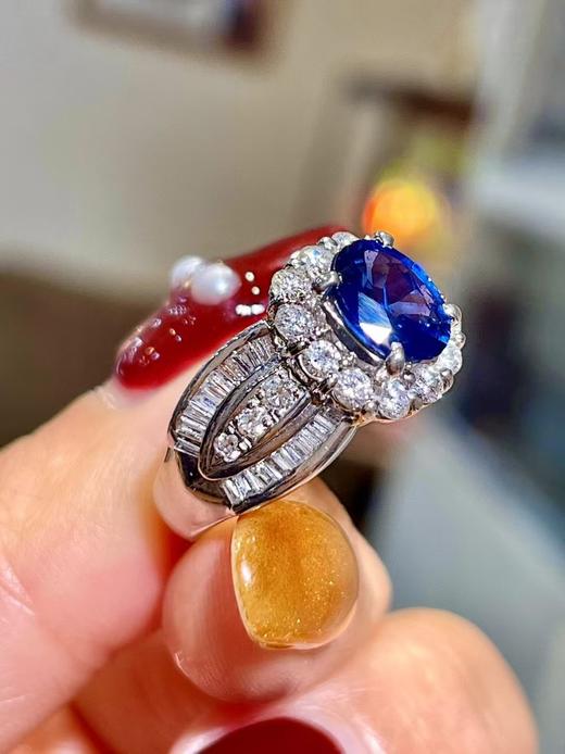 1.76ct刻面蓝宝石戒指 商品图1