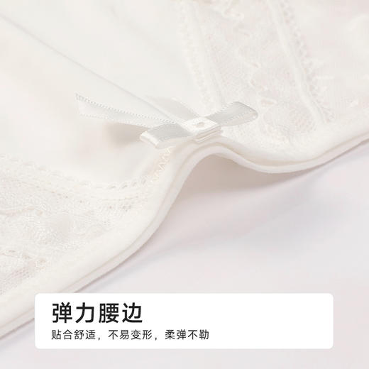 都市丽人薄透丝滑蕾丝网布系列蕾丝平角裤LKH5K2 商品图4