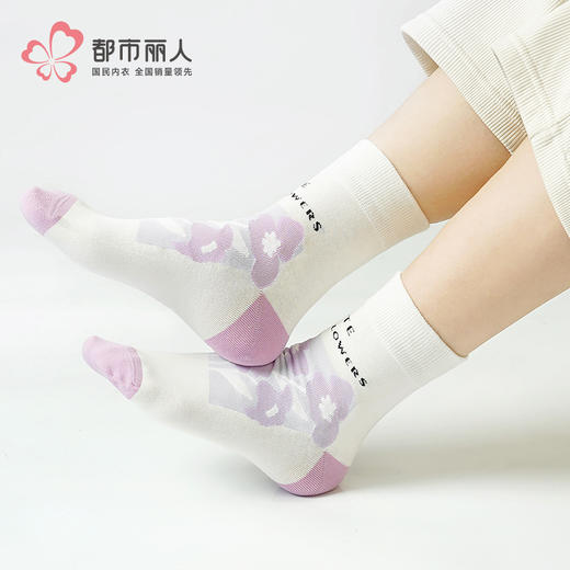 都市丽人时尚潮流中精梳棉常规袜LCHDA3 商品图0