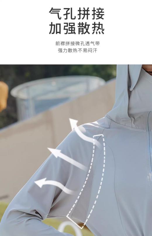 中长款原纱冰丝开衫防晒衣CA7291 商品图2