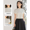 莱赛尔醋酸真丝T恤  时尚极简风纯色T恤 百搭不挑 人 短袖上衣女1244 商品缩略图0