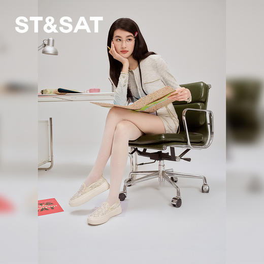 星期六休闲舒适精致珍珠渔夫鞋SSD3111012 商品图1