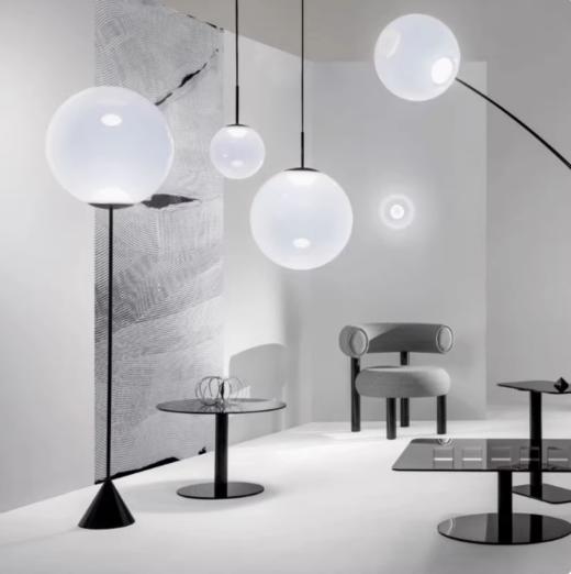 Tom Dixon英国原装Opal北欧简约黑白球形装饰LED吊灯壁灯吸顶灯 商品图1
