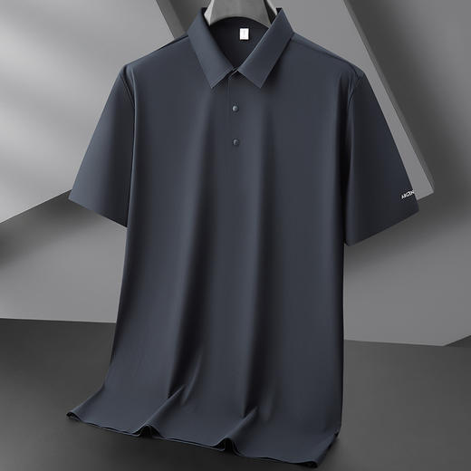 【冰丝无痕】【DZP】大依优型大码短袖POLO衫冰丝无痕透气半袖体恤男士加大夏装薄款肥佬休闲胖子上衣 商品图1