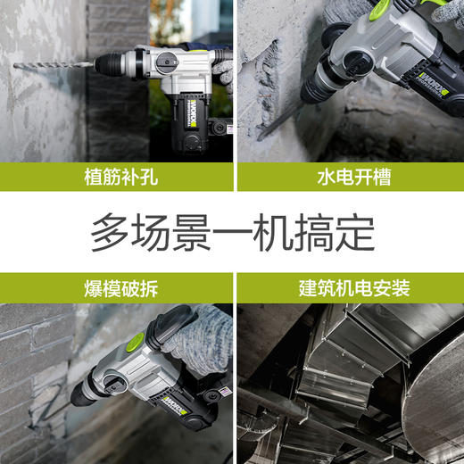 威克士电锤电镐两用WE320大功率电锤电镐打混凝土冲击钻电动工具 商品图3