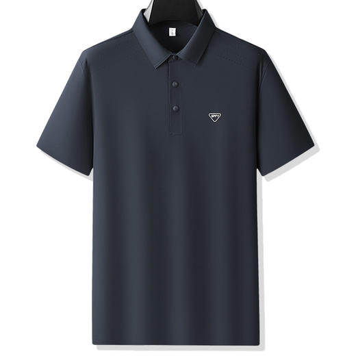 【冰丝】【DZP】大依优型大码短袖POLO衫运动翻领大码夏季商务冰丝弹力上衣休闲半袖体恤男士 商品图0