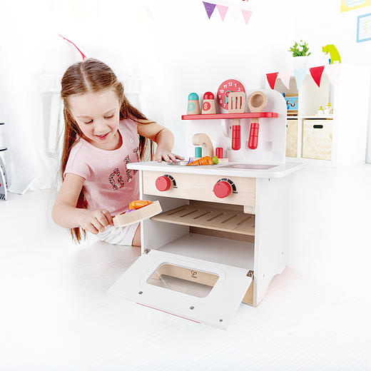 Hape(德国)早教启蒙玩具过家家木质仿真厨具复古厨房男女孩礼物E8118 商品图3