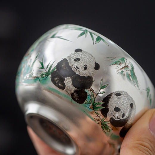 聚陶堂·非遗大师郑文强鎏银茶具系列 | 手工绘制，栩栩如生，纤毫毕现 商品图7
