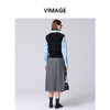 VIMAGE纬漫纪冬季新款修身显瘦高腰半裙半身裙V2006621半 商品缩略图4